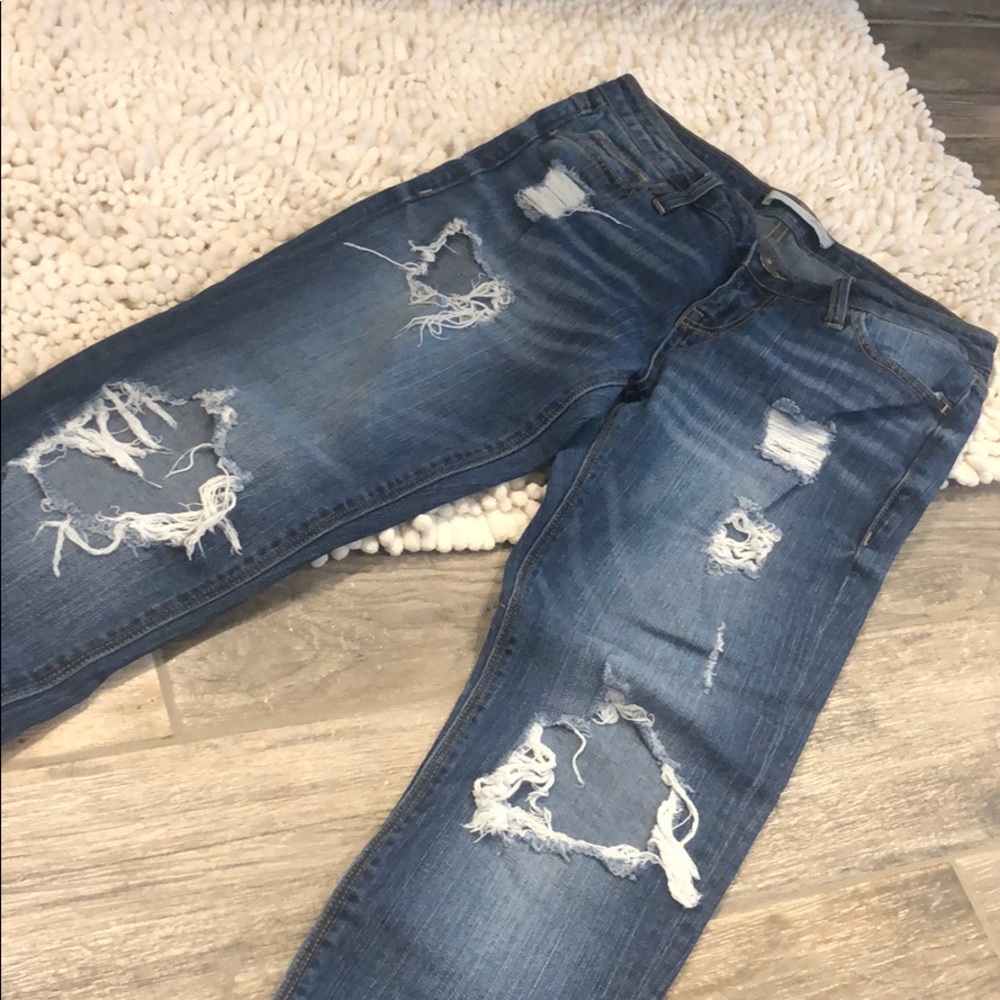 Day trip dark wash skinny ankle